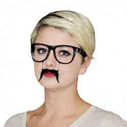 Lunettes noires avec moustache