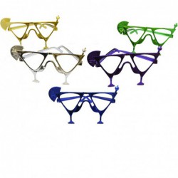 Lunettes cocktail couleurs assorties sans verres