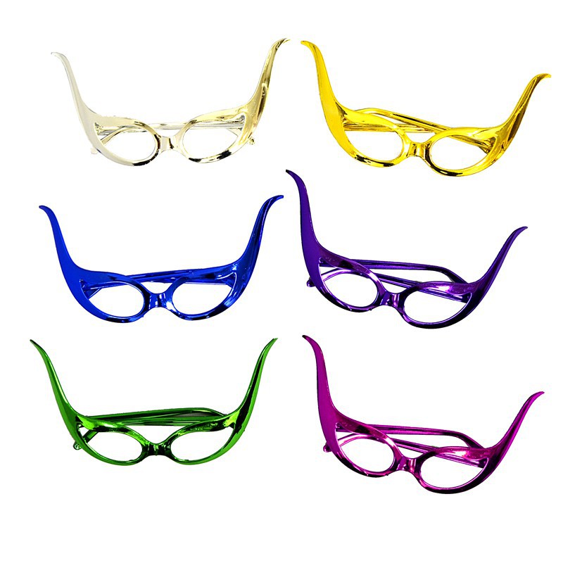 Lunettes oiseau métal couleurs assorties sans verre