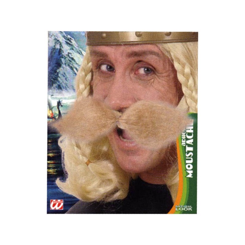 Moustache gaulois blond