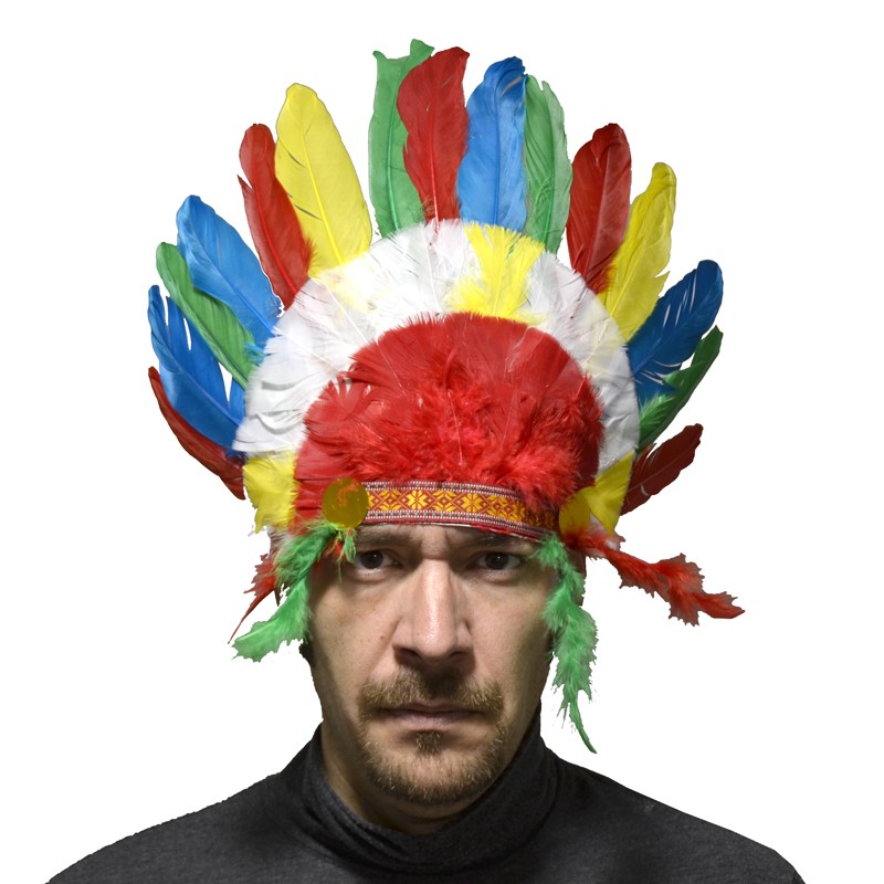 Coiffe courte de chef indien adulte