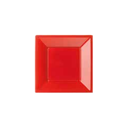 6 assiettes modus vivendi rouge