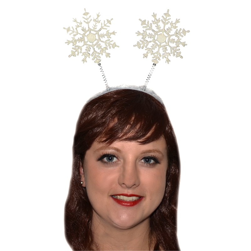 Serre tête marabout flocons de neige