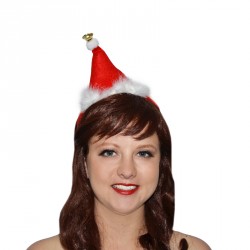 Mini bonnet de noël sur serre tête adulte