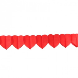 Guirlande cœur rouge