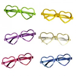Lunettes cœur en métal...