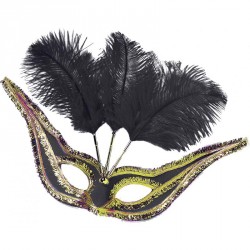 Loup grand gala noir