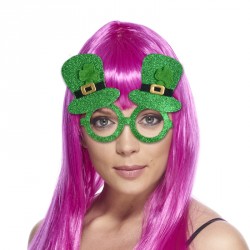 Paire de lunettes chapeau saint Patrick sans verres