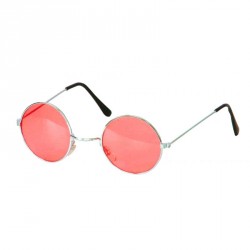 Lunette hippie uv protection rouge