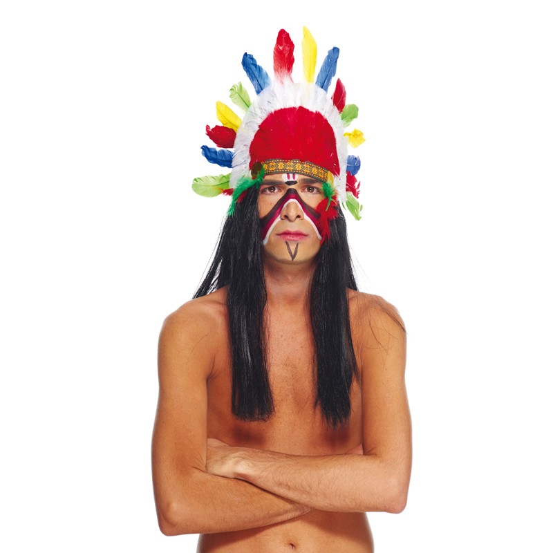 Coiffe courte de chef indien adulte