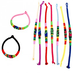 Bracelet indien 19cm coloris assortis