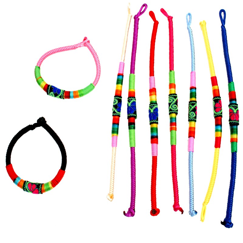 Bracelet indien 19cm coloris assortis