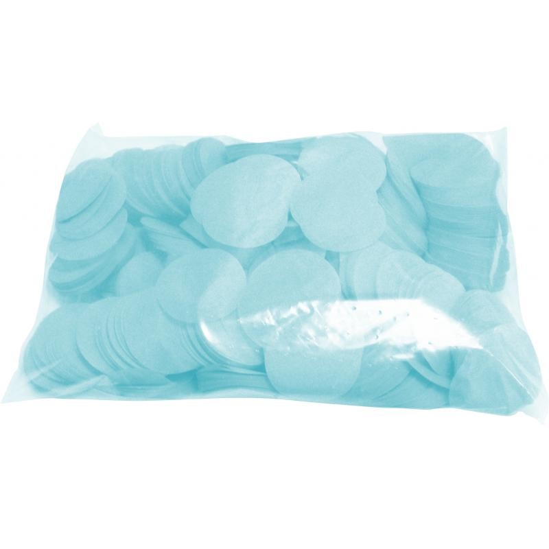 Confettis scène rond bleu ciel ignifuge 1 kg biodégradable