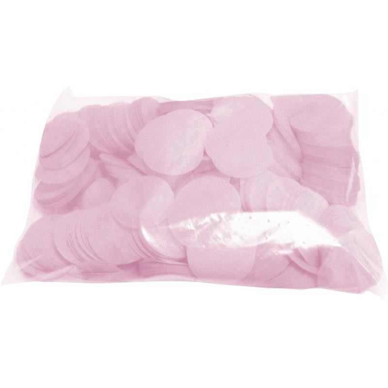 Confettis scène rond rose ignifuge 1 kg biodégradable