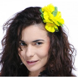 Barrette fleur hawai ø 12cm