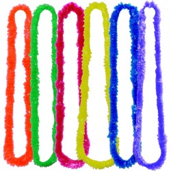 Collier hawaï en pvc 6 couleurs assor