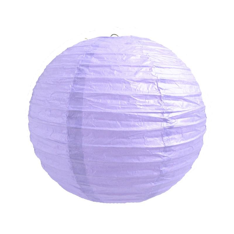 Lanterne japonaise en papier 25 cm Parme