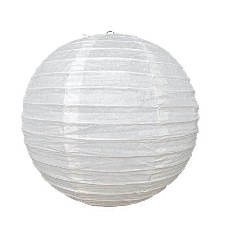 Lanterne japonaise en papier 25 cm ivoire