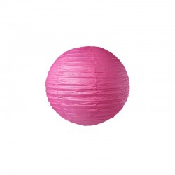 Lanterne japonaise en papier 25 cm fuchsia