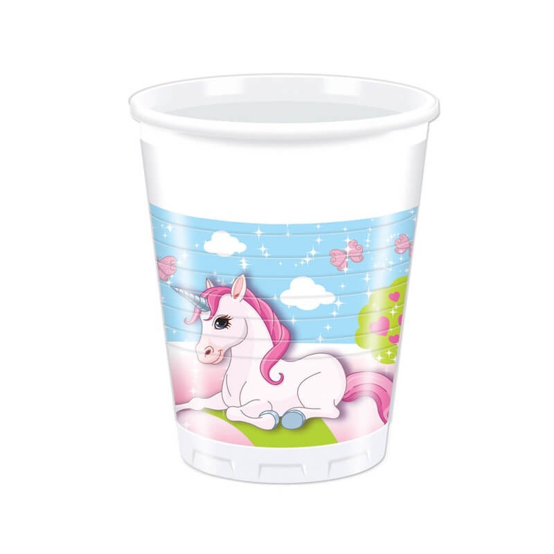 8 gobelets  licorne