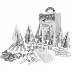 Boite cotillons 10 personnes argent