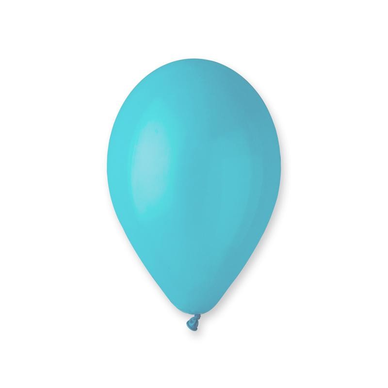 Sachet de 10 ballons pastel turquoise
