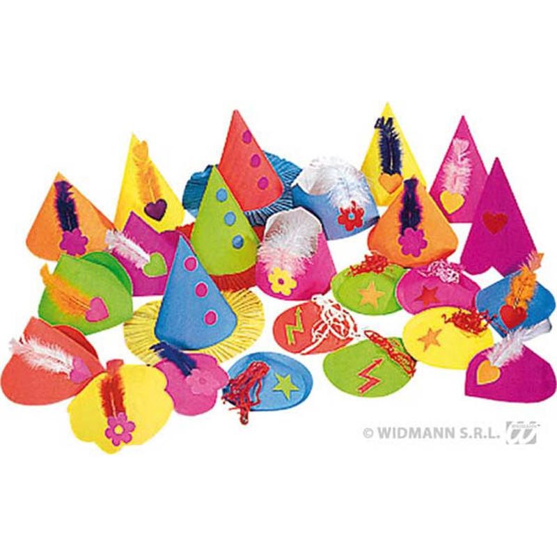 Chapeau fluorescent en carton - petit modèle