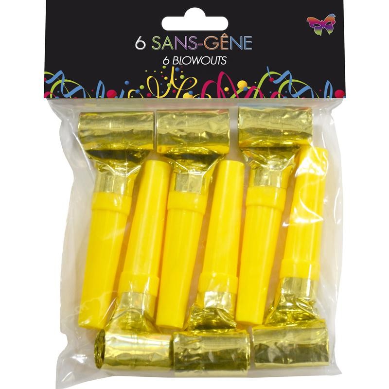 Sachet de 6 sans-gene or