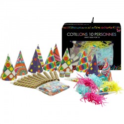 Boite de cotillons colorés...