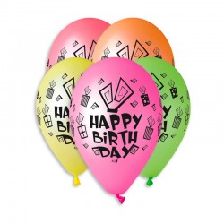 Sachet de 5 ballons happy...
