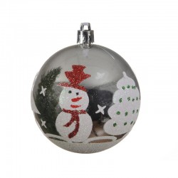 Boules déco plast bonhomme...