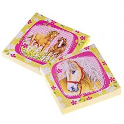20 Serviettes Chevaux 33 x...