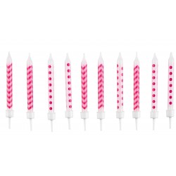 10 Bougies Dots & Chevron -...