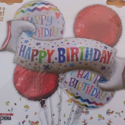 Bouquet 5 Ballons Foil...