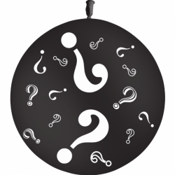 Ballon noir 3′ Point...