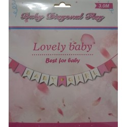 Guirlande rose baby girl