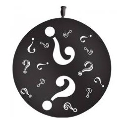 Ballon noir gender reveal...