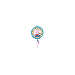 Ballon foil peppa pig rond...