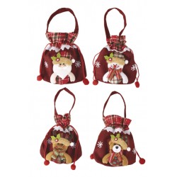 Sac bourse de Noël - toile...