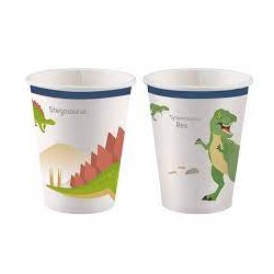 8 verres Dino t-rex EPUISE