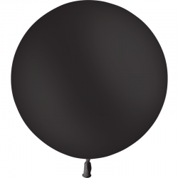 ballon géant rond noir 40 cm