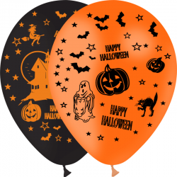 6 Ballons halloween 30 cm 2023