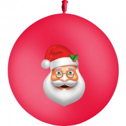 Ballon Latex Père Noël...