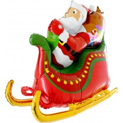 Ballon Santa Sleigh 3D