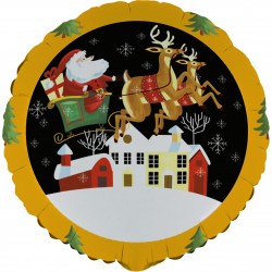 Ballon  Santa In Sleigh