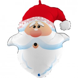 Ballon Curious Santa Head