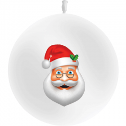 Ballon Latex Père Noël...