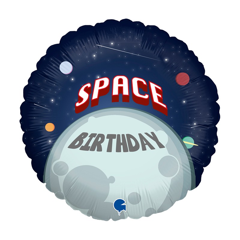 Ballon Aluminium 18″ Happy Astronaut (45cm)