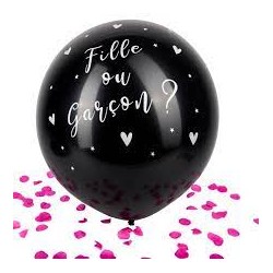 Ballon à confettis roses...