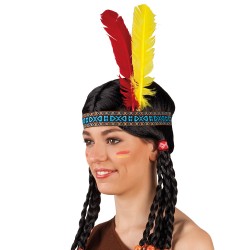 Indien bandeau 2 plumes...